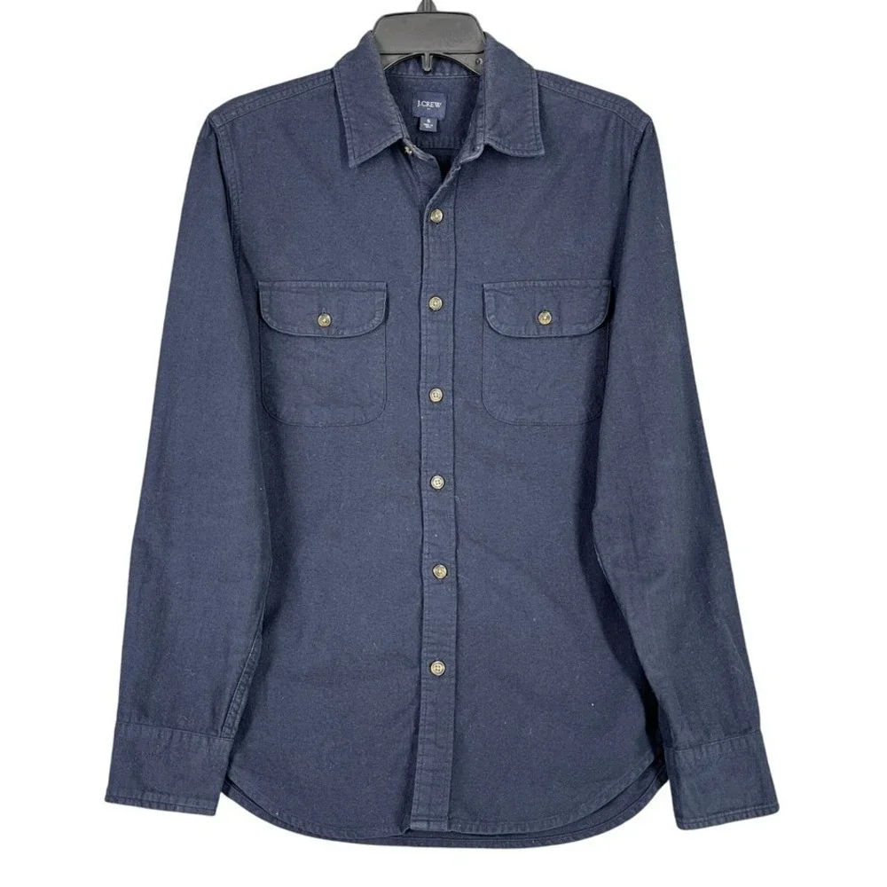 J.Crew Flannel Shirt Mens S Button Down Smart Casual Classic Everyday Minimalist